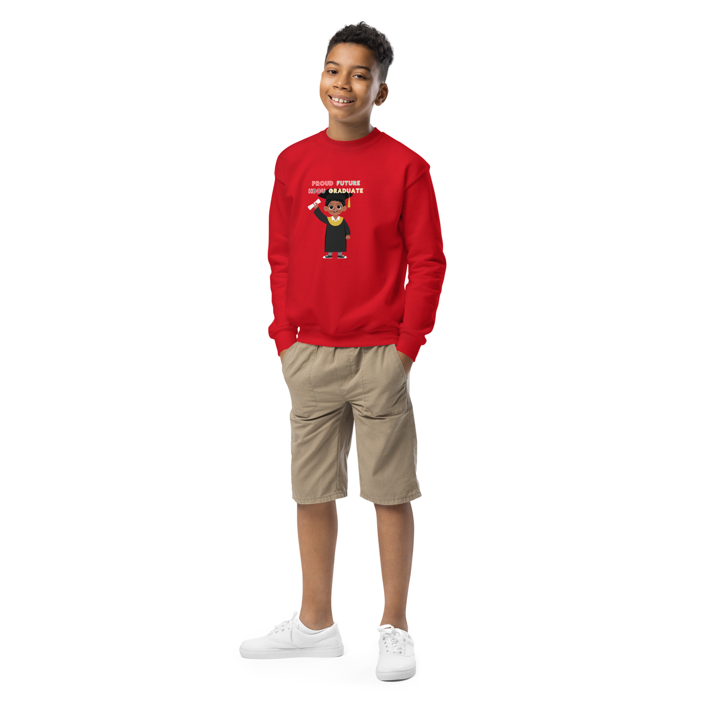 Youth Future HBCU Graduate Crewneck Sweater for Boys