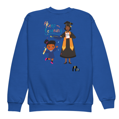 Keep Learning Proud Future HBCU Grad™ Youth Crewneck Sweatshirt for Girls