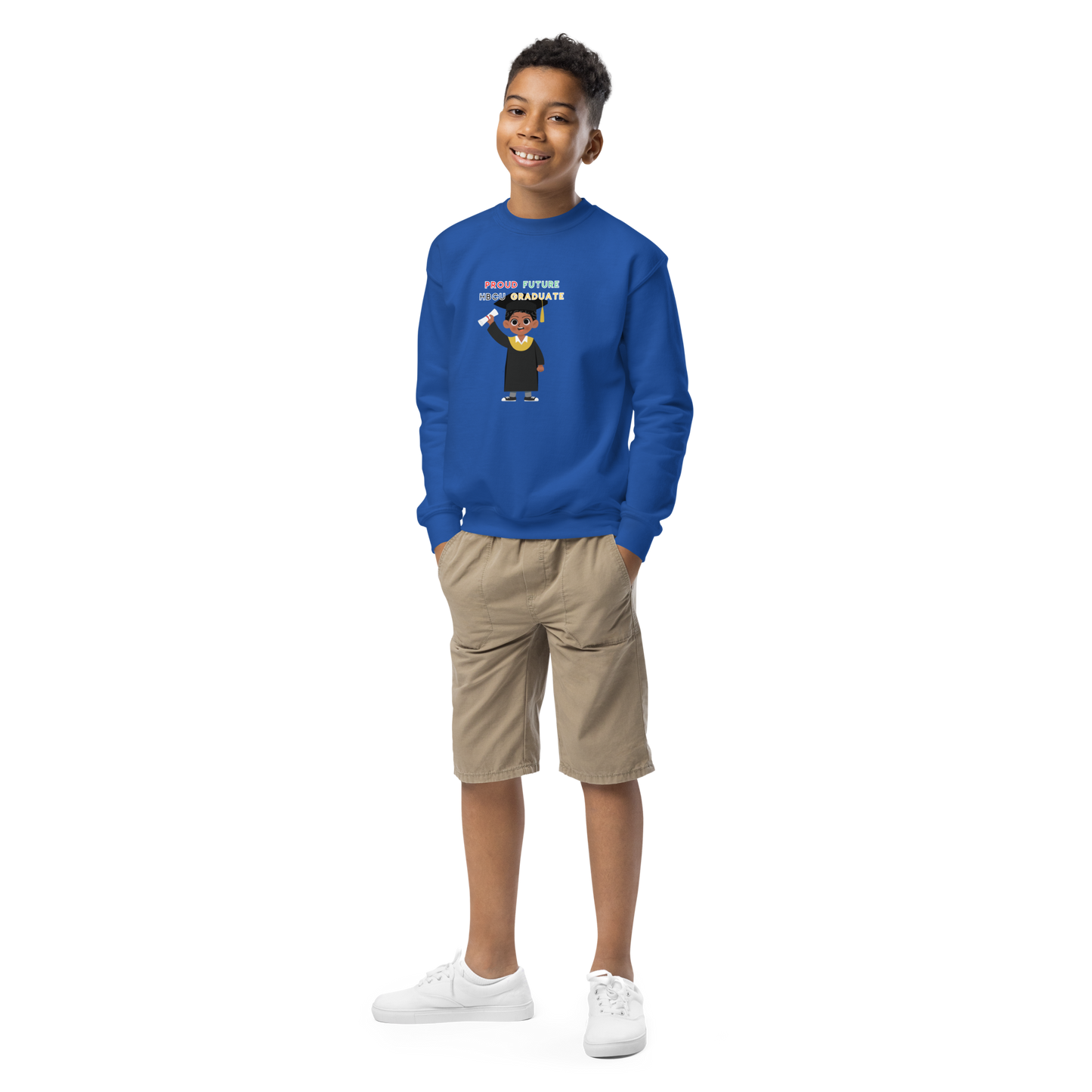 Youth Future HBCU Graduate Crewneck Sweater for Boys