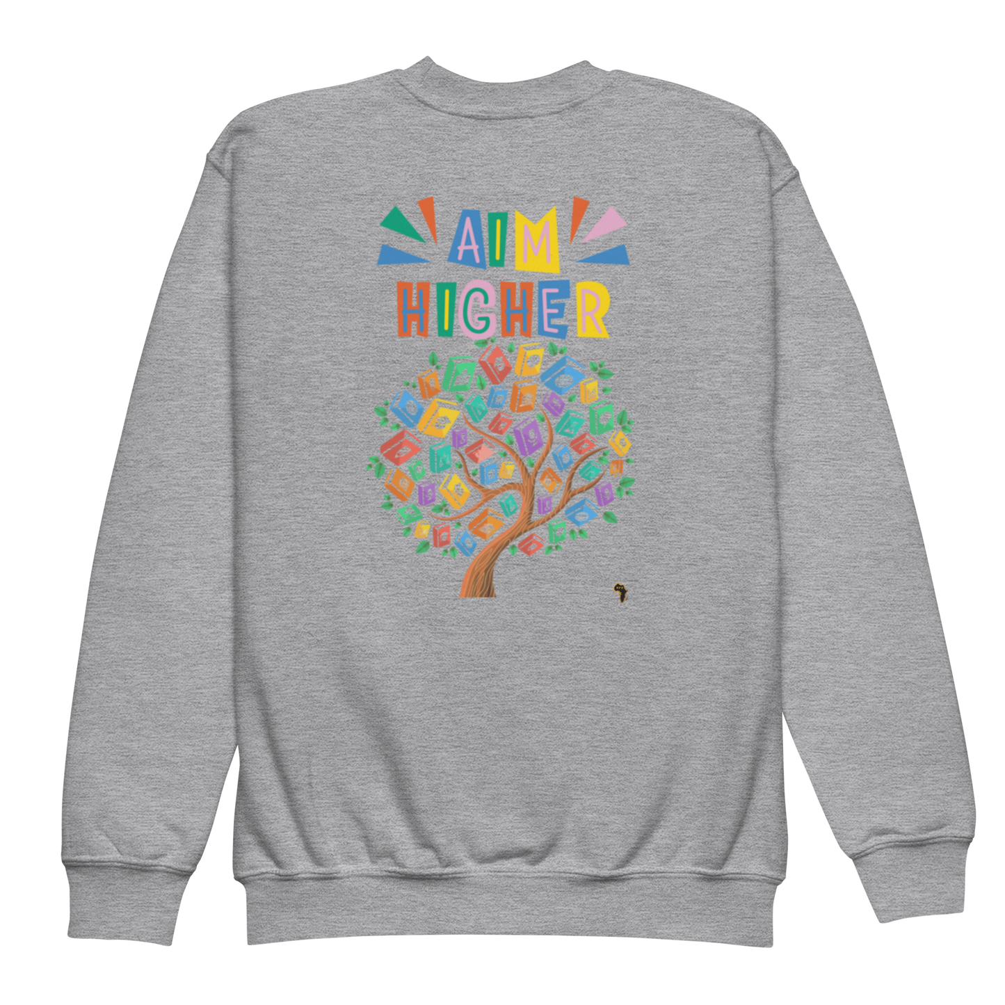Proud Future HBCU Grad – Aim Higher Youth Crewneck Sweater for Girls