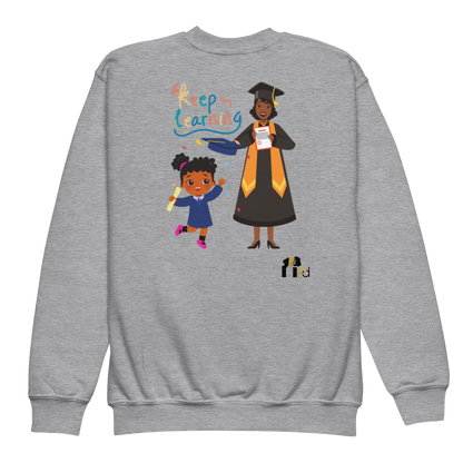 Keep Learning Proud Future HBCU Grad™ Youth Crewneck Sweatshirt for Girls