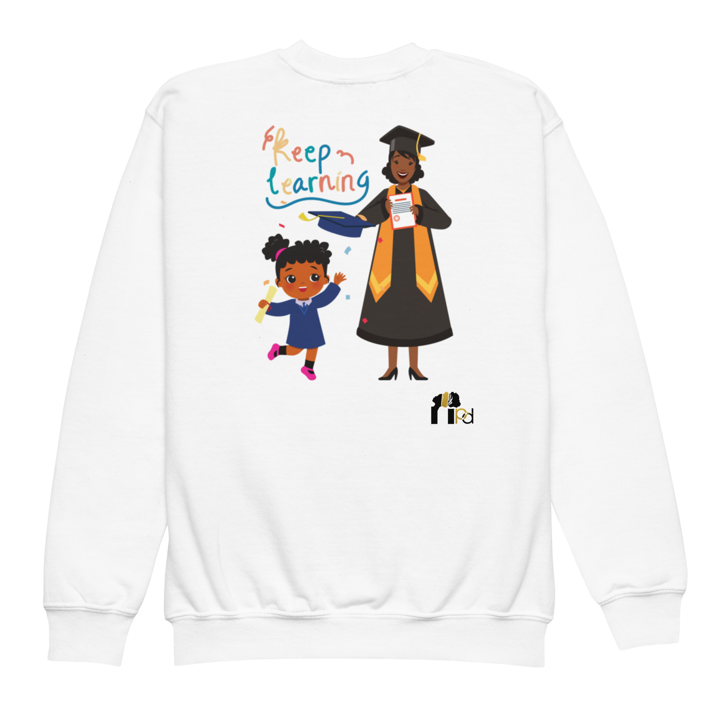 Keep Learning Proud Future HBCU Grad™ Youth Crewneck Sweatshirt for Girls