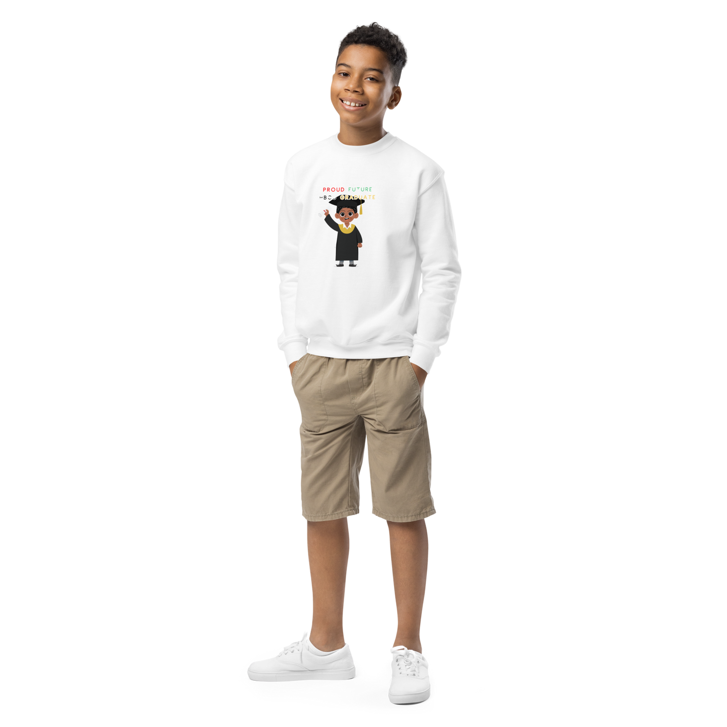 Youth Future HBCU Graduate Crewneck Sweater for Boys