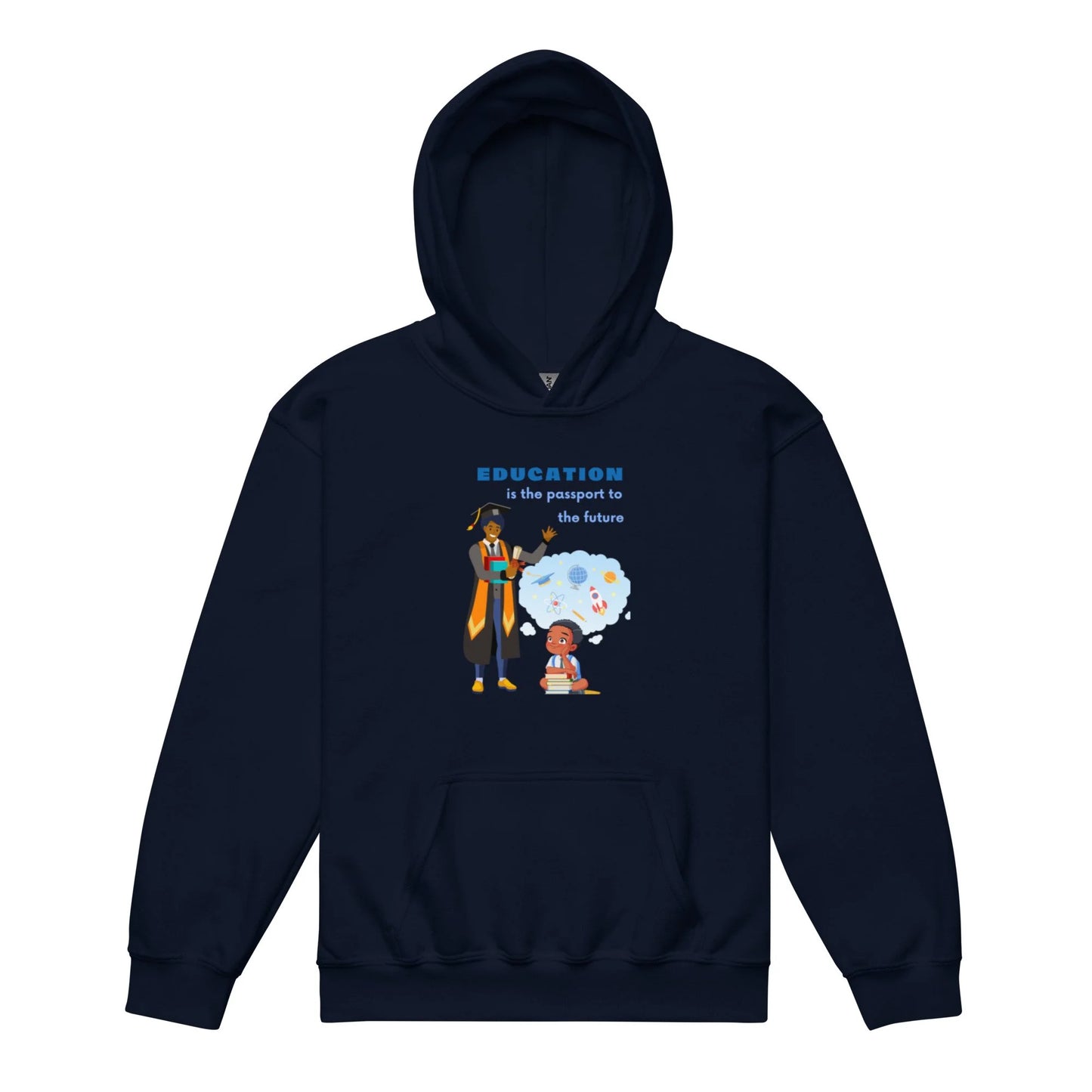 Education Is Key Youth Hoodie for Boys
