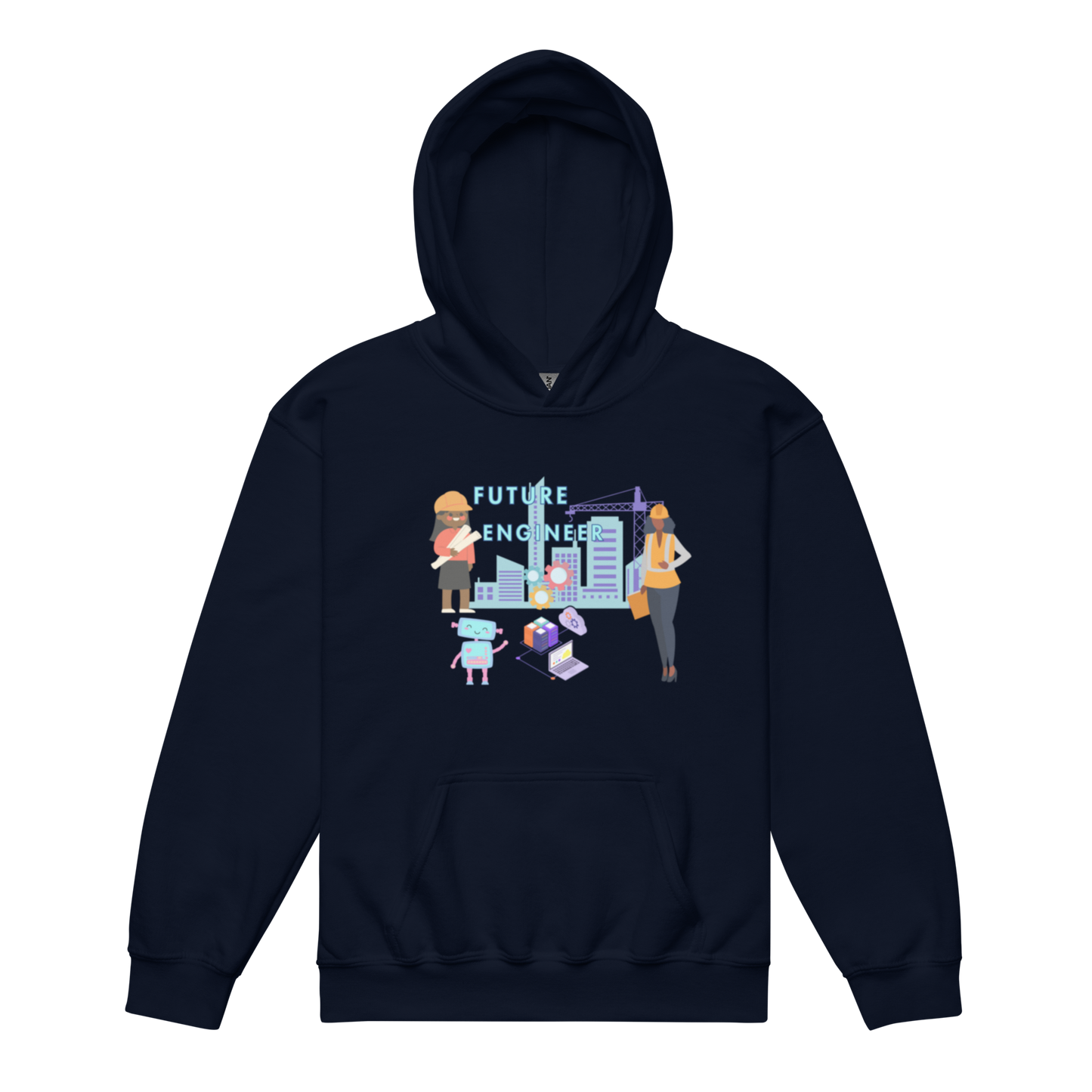 Future Engineer Youth  Hoodie for Girls
