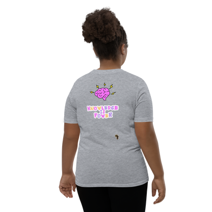 I Love Reading - Knowledge is Power Youth Tee for Girls