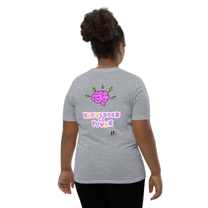 I Love Reading - Knowledge is Power Youth Tee for Girls