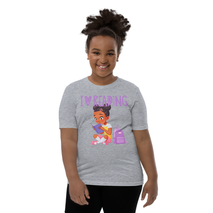 I Love Reading - Knowledge is Power Youth Tee for Girls