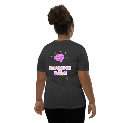 I Love Reading - Knowledge is Power Youth Tee for Girls