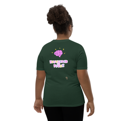 I Love Reading - Knowledge is Power Youth Tee for Girls