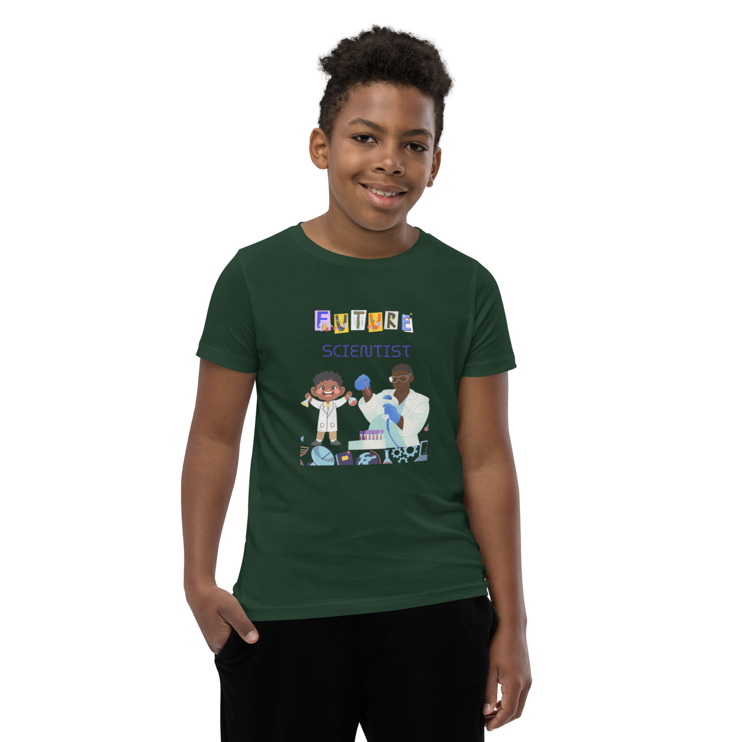 Future Scientist Youth Short Sleeve Tee for Boys