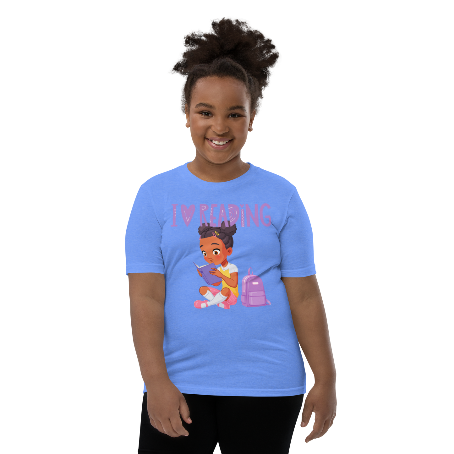 I Love Reading - Knowledge is Power Youth Tee for Girls