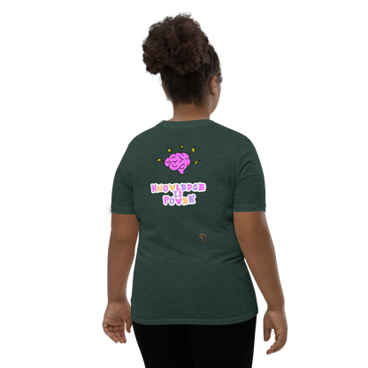 I Love Reading - Knowledge is Power Youth Tee for Girls