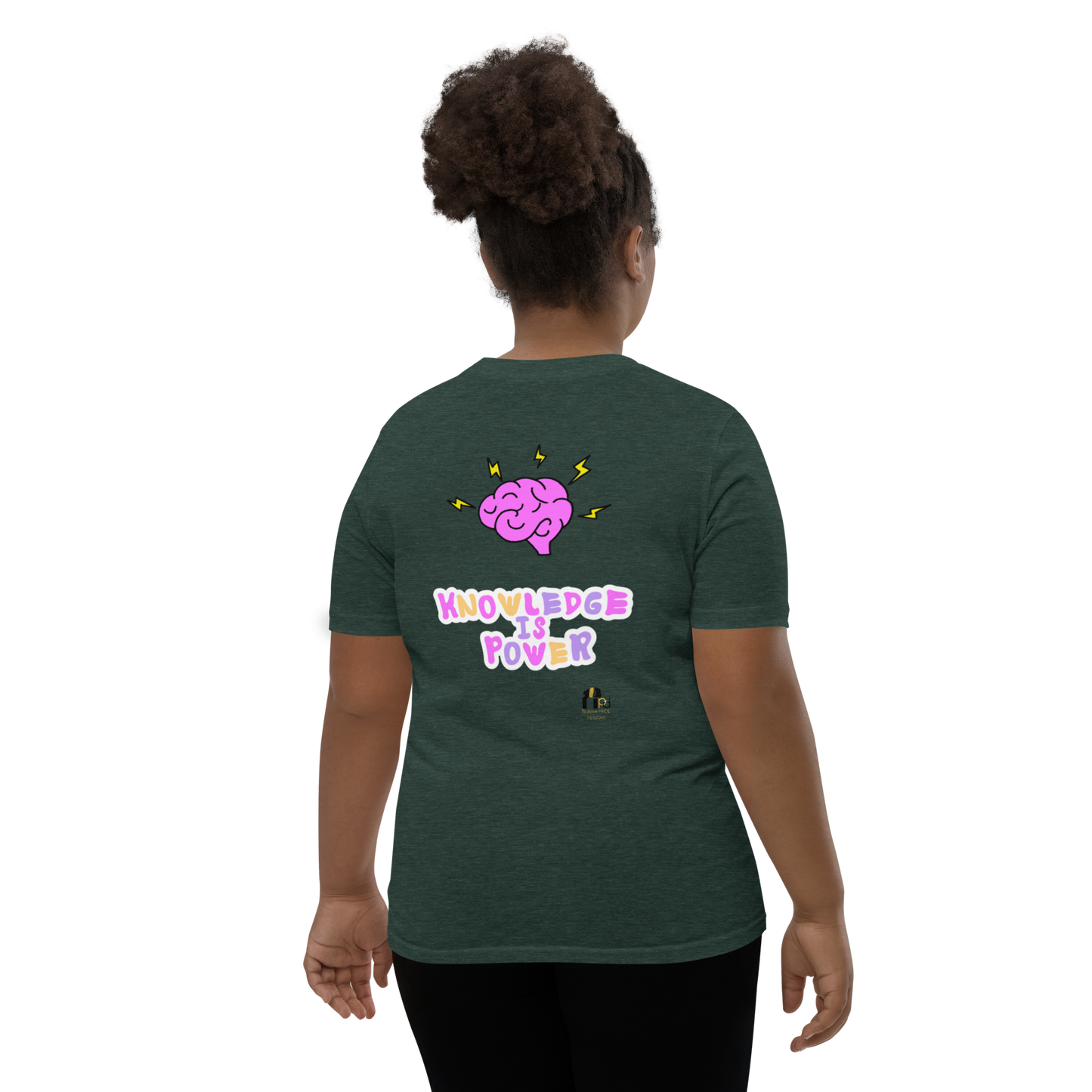 I Love Reading - Knowledge is Power Youth Tee for Girls