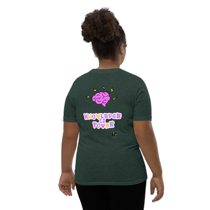 I Love Reading - Knowledge is Power Youth Tee for Girls