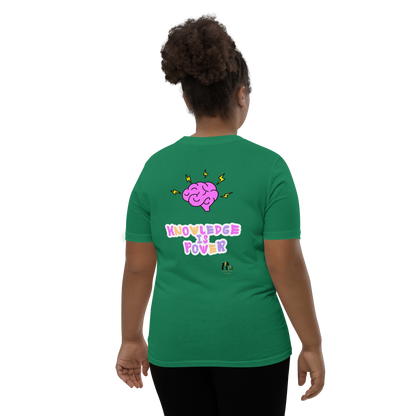 I Love Reading - Knowledge is Power Youth Tee for Girls