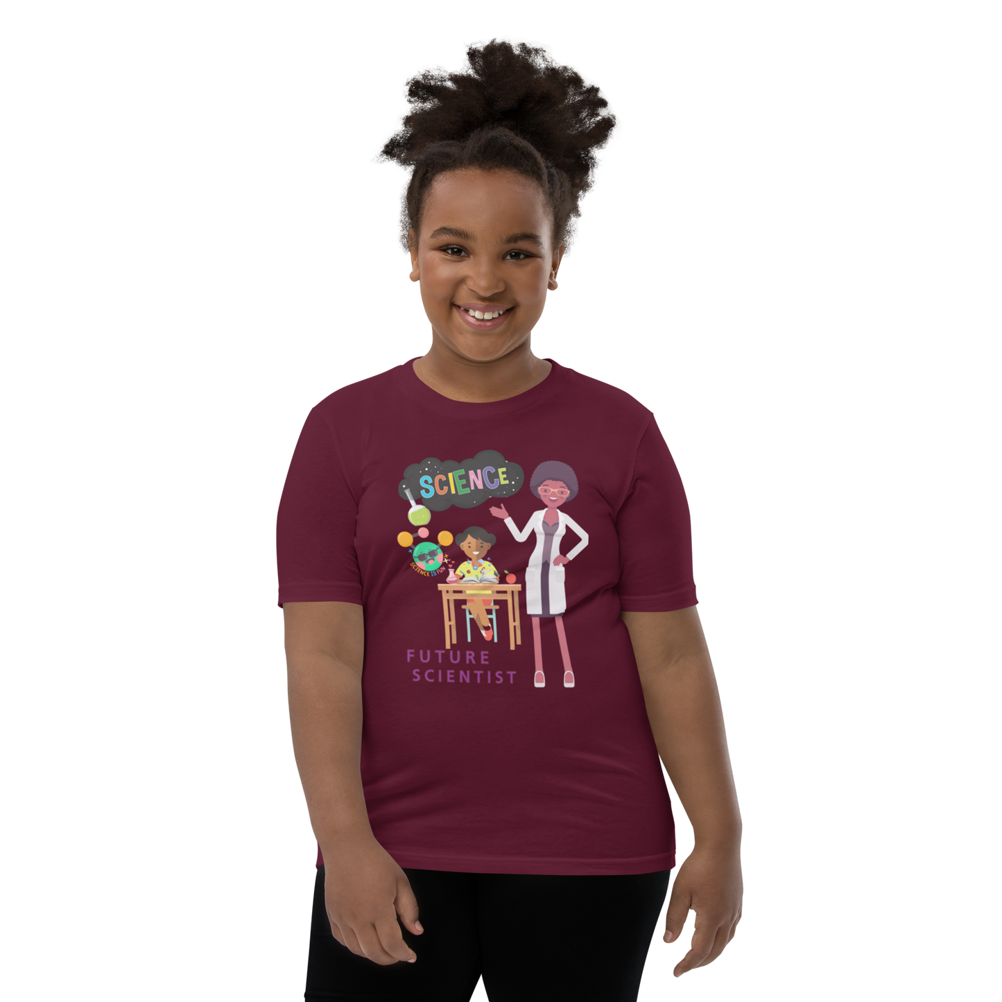 Future Scientist Youth Short Sleeve Tee for Girls