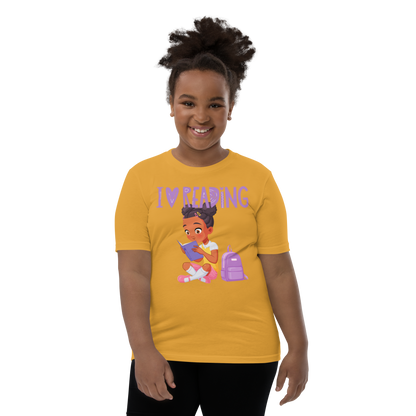 I Love Reading - Knowledge is Power Youth Tee for Girls