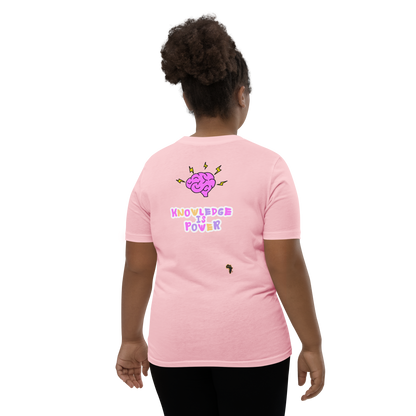 I Love Reading - Knowledge is Power Youth Tee for Girls