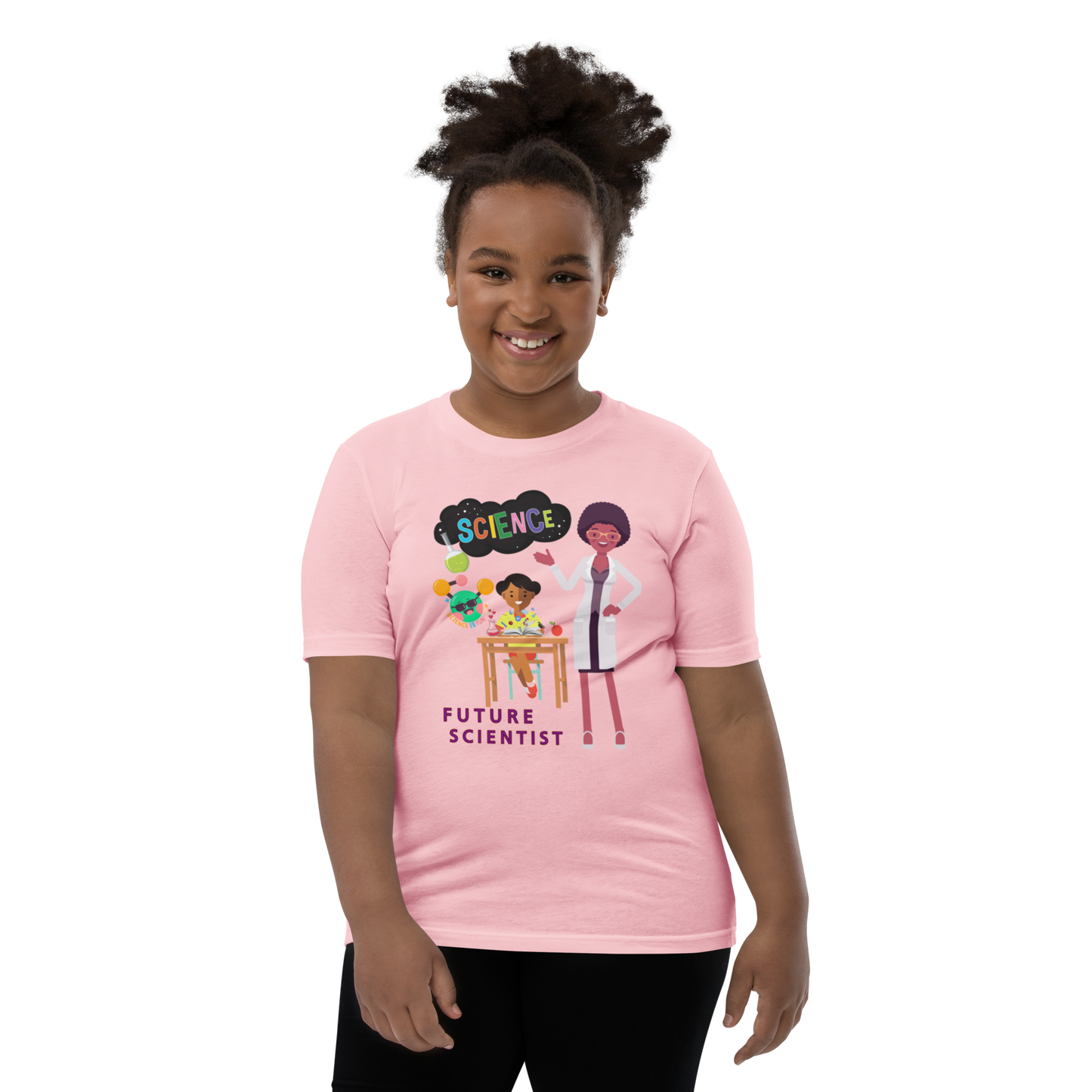 Future Scientist Youth Short Sleeve Tee for Girls