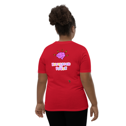 I Love Reading - Knowledge is Power Youth Tee for Girls