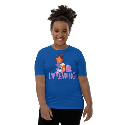 I Love Reading - Knowledge is Power Youth Tee for Girls