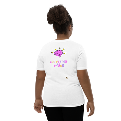 I Love Reading - Knowledge is Power Youth Tee for Girls