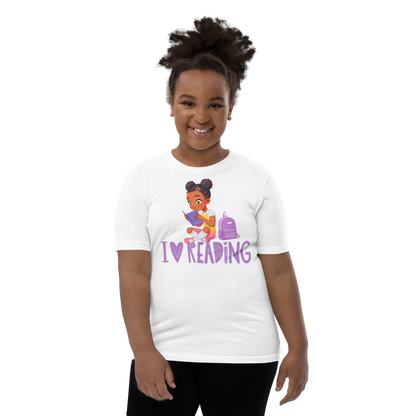 I Love Reading - Knowledge is Power Youth Tee for Girls